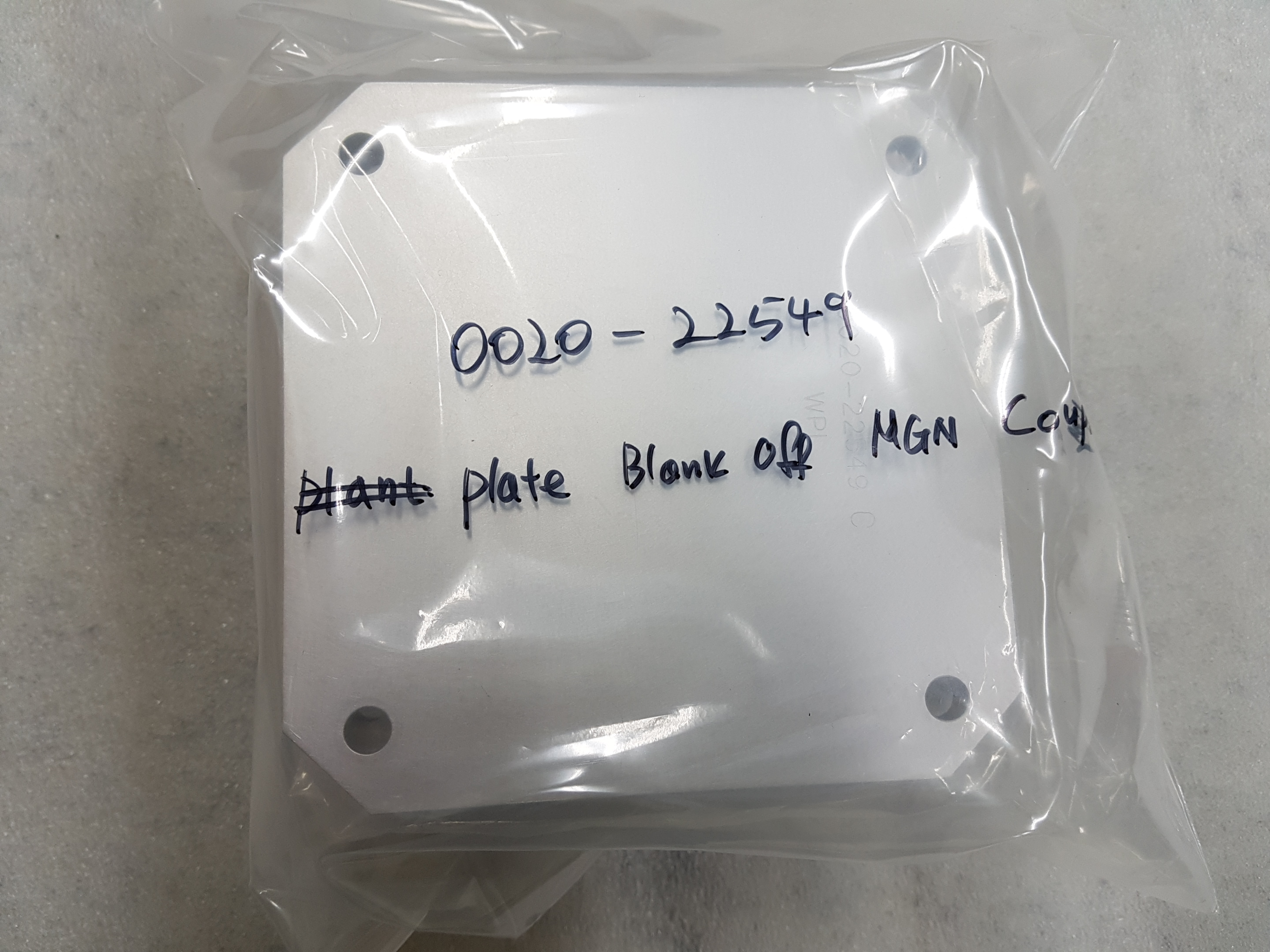 0020-22549 Plate Blank Of...